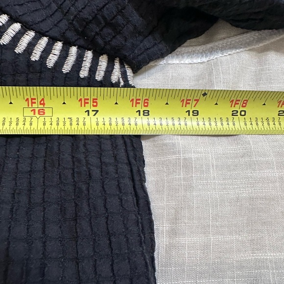 THML: Be The Light Black Embroidered Blouse XS - Picture 10 of 14